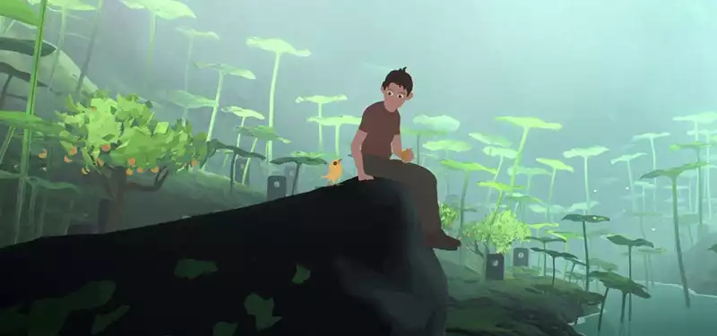 Yes, an animator made a CG animation function "away" by himself