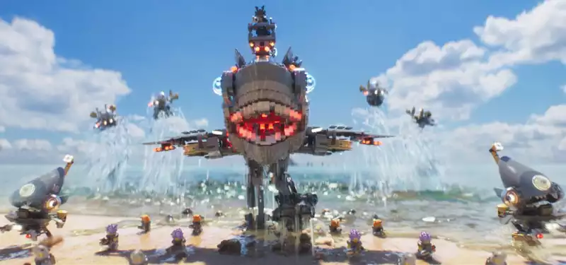 The research and development of animal logic in "The Lego Ninjago Movie" included going to the beach