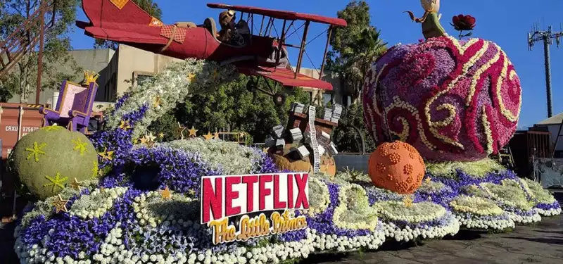 Netflix made a parade float to remind voters of awards season: Don't forget "The Little Prince"