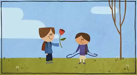 Google animates Valentine's Day