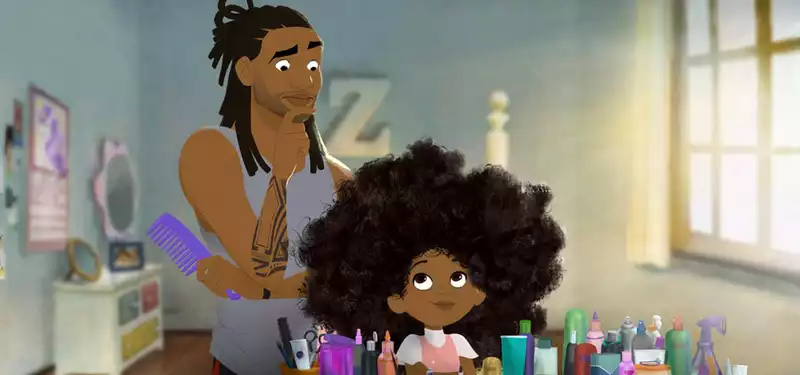 The "Hair Love" short film will be released in North America before "Angry Birds 2".