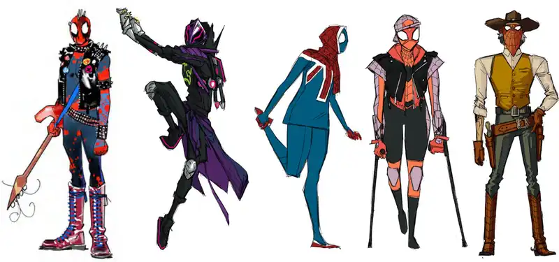 It took nearly two years to design hundreds of characters for Across the Spider-Verse.